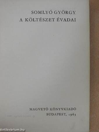 A költészet évadai
