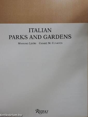 Italian Parks and Gardens