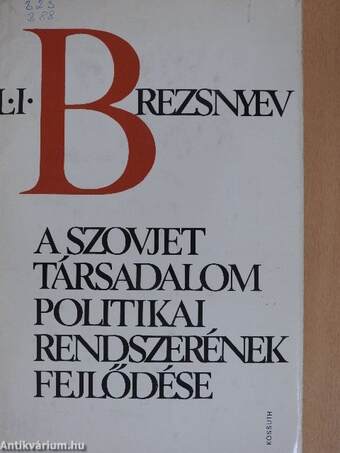 A szovjet társadalom politikai rendszerének fejlődése