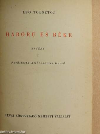 Háború és béke I-III.