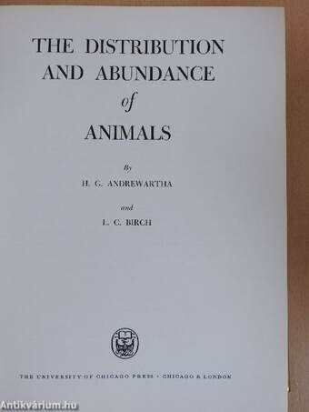 The Distribution and Abundance of Animals