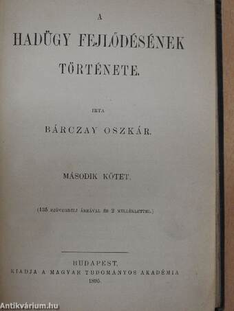 A hadügy fejlődésének története II. (töredék)