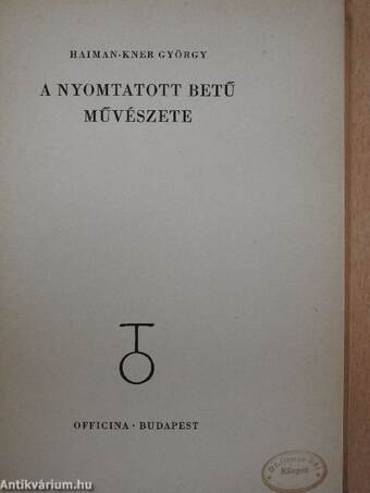 A nyomtatott betű művészete