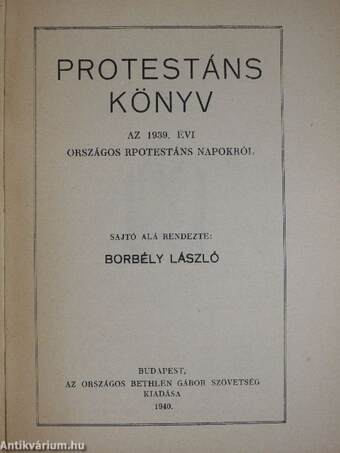 Protestáns könyv