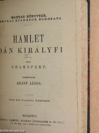 A Szent-Iván-éji álom/János király/Hamlet dán királyfi