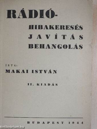 Rádió-hibakeresés, javítás, behangolás