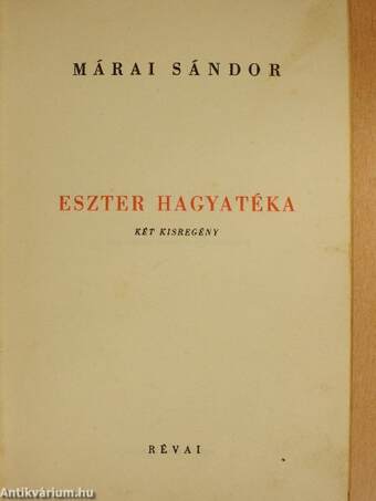 Eszter hagyatéka/Déli szél