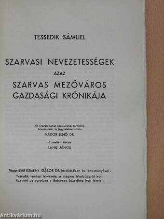 Szarvasi nevezetességek