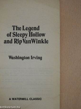 The Legend of Sleepy Hollow and Rip Van Winkle