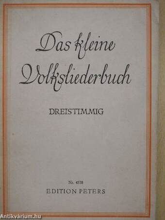 Das kleine Volksliederbuch