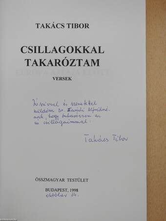 Csillagokkal takaróztam (dedikált példány)