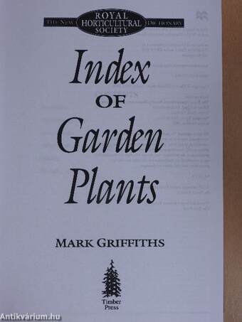 Index of Garden Plants