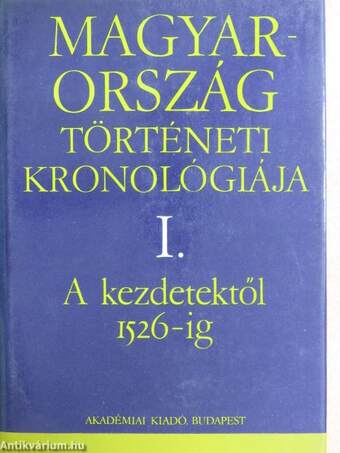 Magyarország történeti kronológiája I-IV.