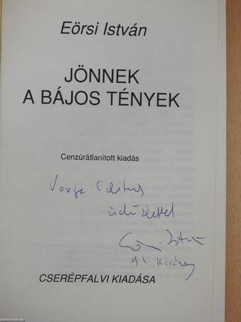 Jönnek a bájos tények (dedikált példány)