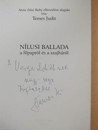 Nílusi ballada a főpapról és a szajháról I-II. (dedikált példány)