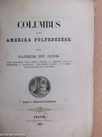 Columbus vagy Amerika fölfedezése (rossz állapotú)