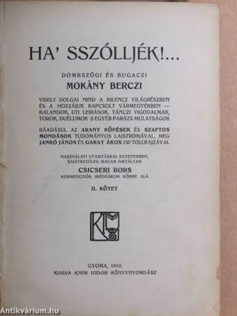 Ha' sszólljék! II. (töredék)(rossz állapotú)