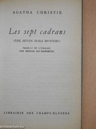 Les sept cadrans