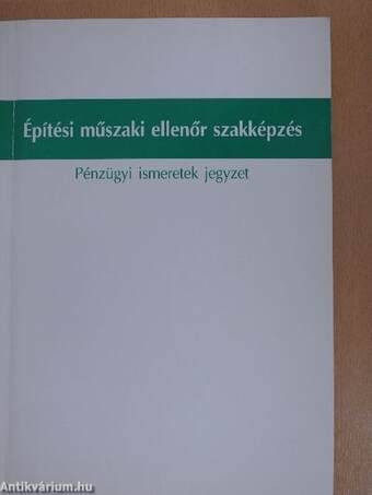 Építési műszaki ellenőr szakképzés