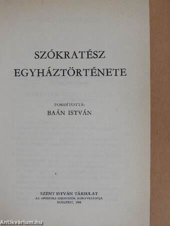 Szókratész egyháztörténete