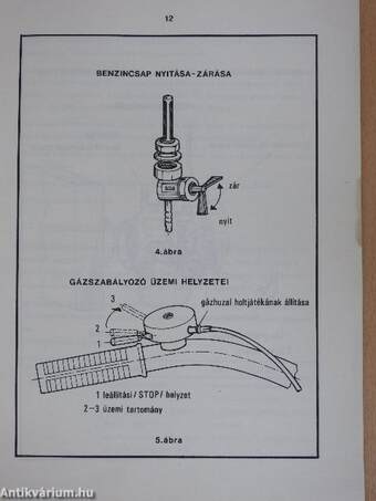 CSK-03/P125 benzinmotoros kapálógép kezelési-karbantartási útmutatója