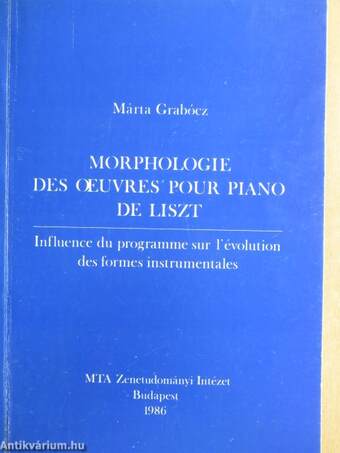 Morphologie des oeuvres pour piano de Liszt