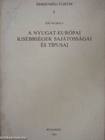 A nyugat-európai kisebbségek sajátosságai és típusai