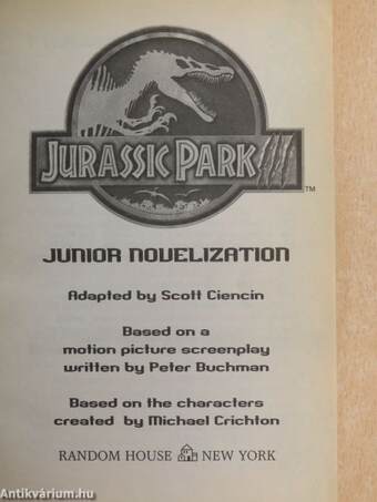 Jurassic Park III.