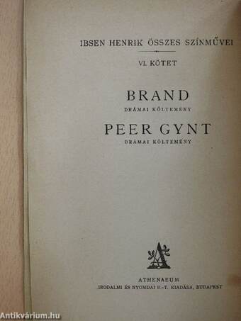 Brand/Peer Gynt