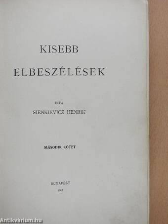 Kisebb elbeszélések II.