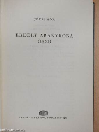 Erdély aranykora