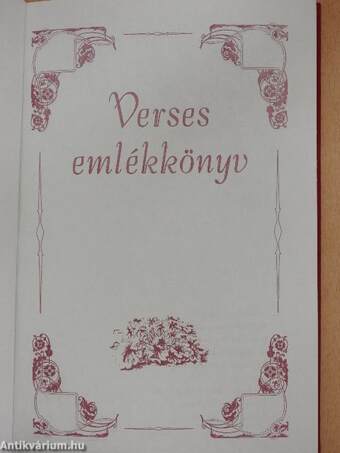 Verses emlékkönyv