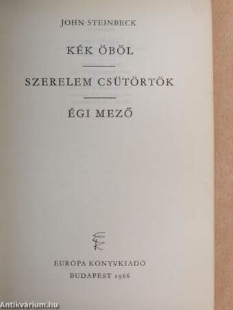 Kék öböl/Szerelem csütörtök/Égi Mező