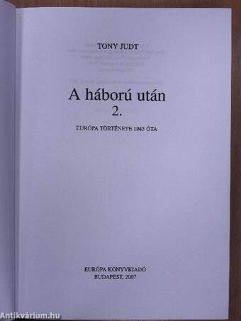 A háború után 2. (töredék)