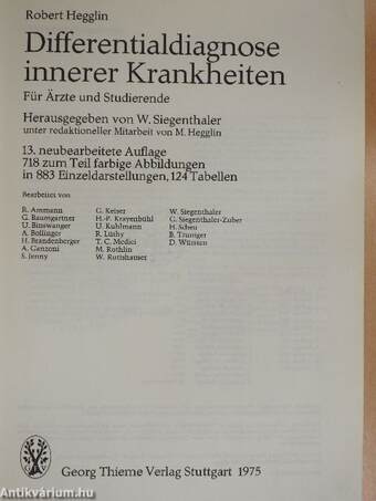 Differentialdiagnose innerer Krankheiten