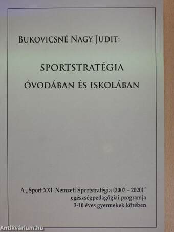 Sportstratégia óvodában és iskolában