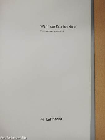 Wenn der Kranich zieht