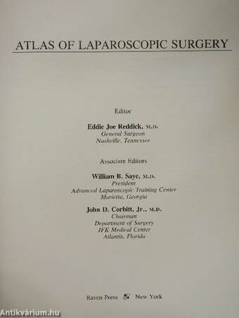 Atlas of Laparoscopic Surgery