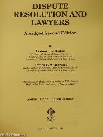 Dispute Resolution and Lawyers