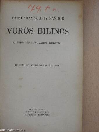 Vörös bilincs (Tiltólistás kötet)