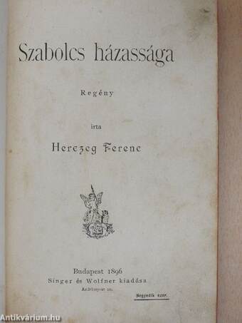 Szabolcs házassága