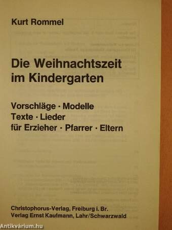 Die Weihnachtszeit im Kindergarten