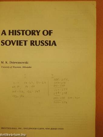 A History of Soviet Russia