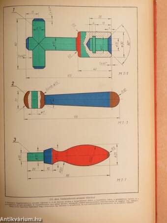 Gépi forgácsoló szakmák szakrajzi és rajzolvasási példatára I-III.