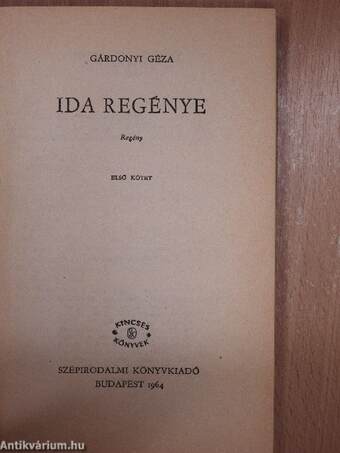 Ida regénye I-II.