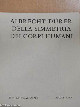 Della Simmetria dei corpi humani