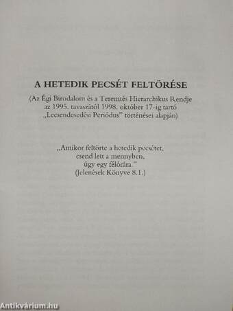 A hetedik pecsét feltörése