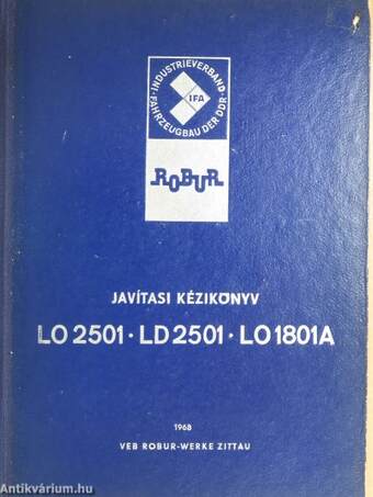 LO 2501/LD 2501/LO 1801 A tehergépkocsik alvázának javítási kézikönyve