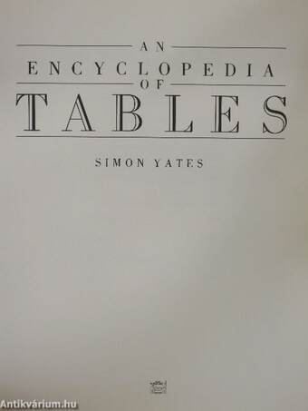 An Encyclopedia of Tables