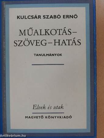 Műalkotás-szöveg-hatás